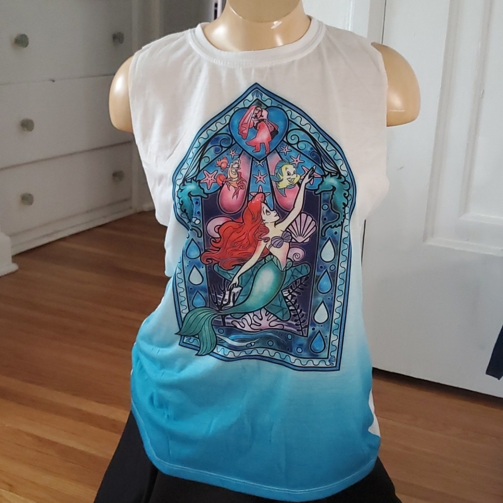 The Little Mermaid Stained Glass Sleeveless Top
